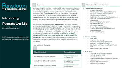 Pensdown Ltd Brochure thumbnail