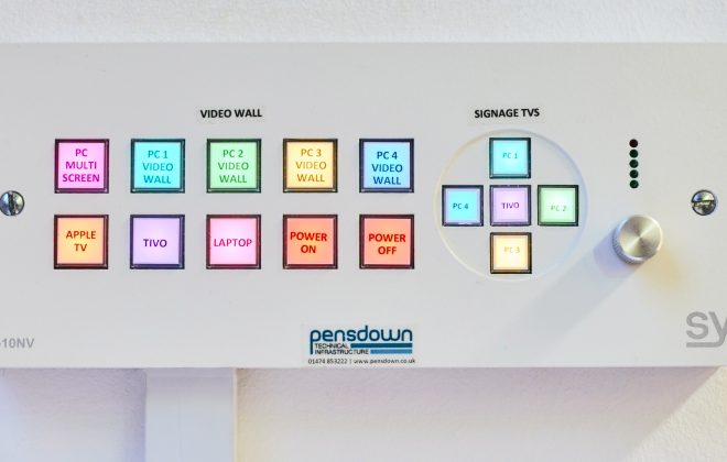pensdown audio visual controls